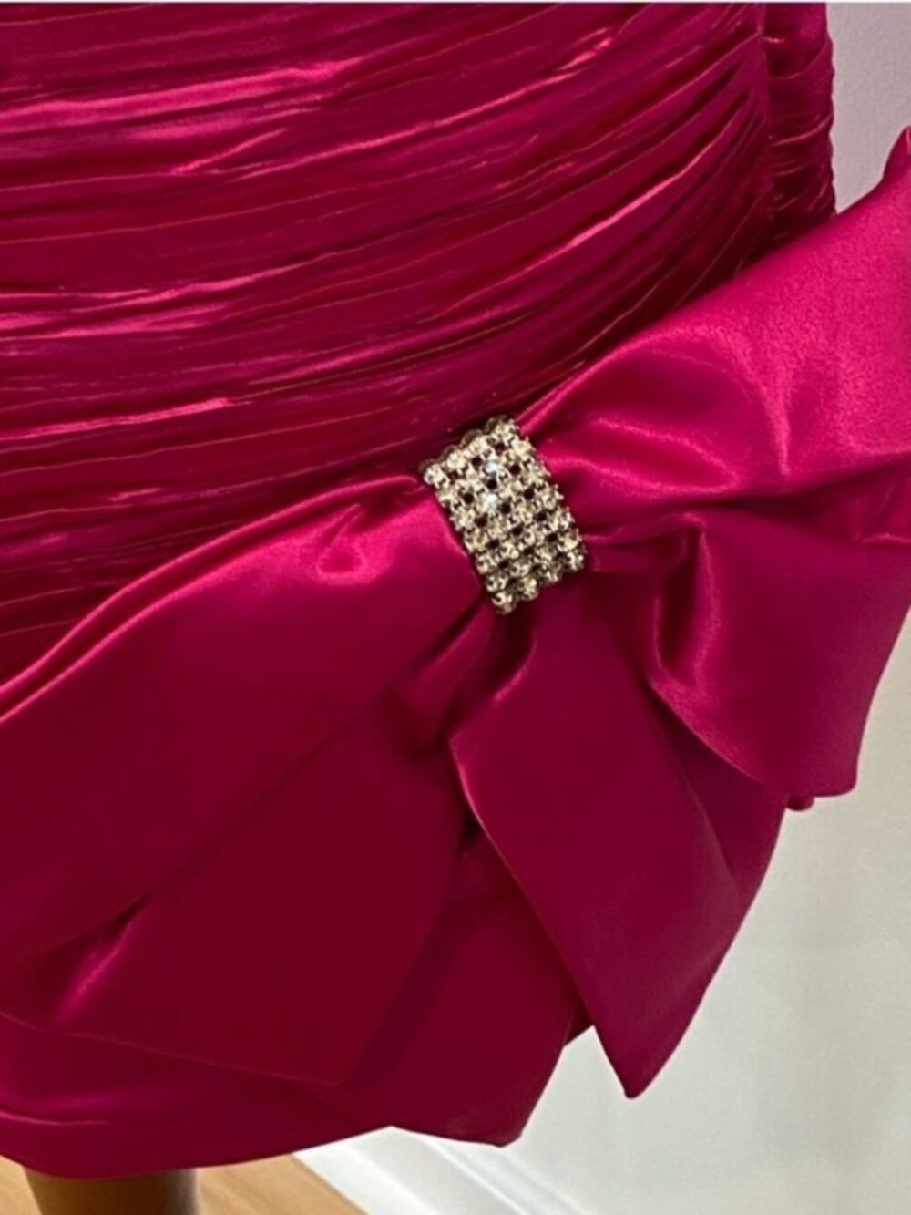 Vintage Formal Dress XS Cocktail Party Homecoming Jewel Occasion Pink 80s Glam